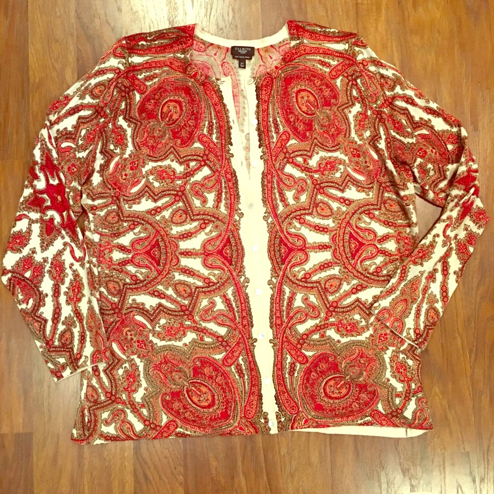 Talbots light weight cardigan sweater. Never worn